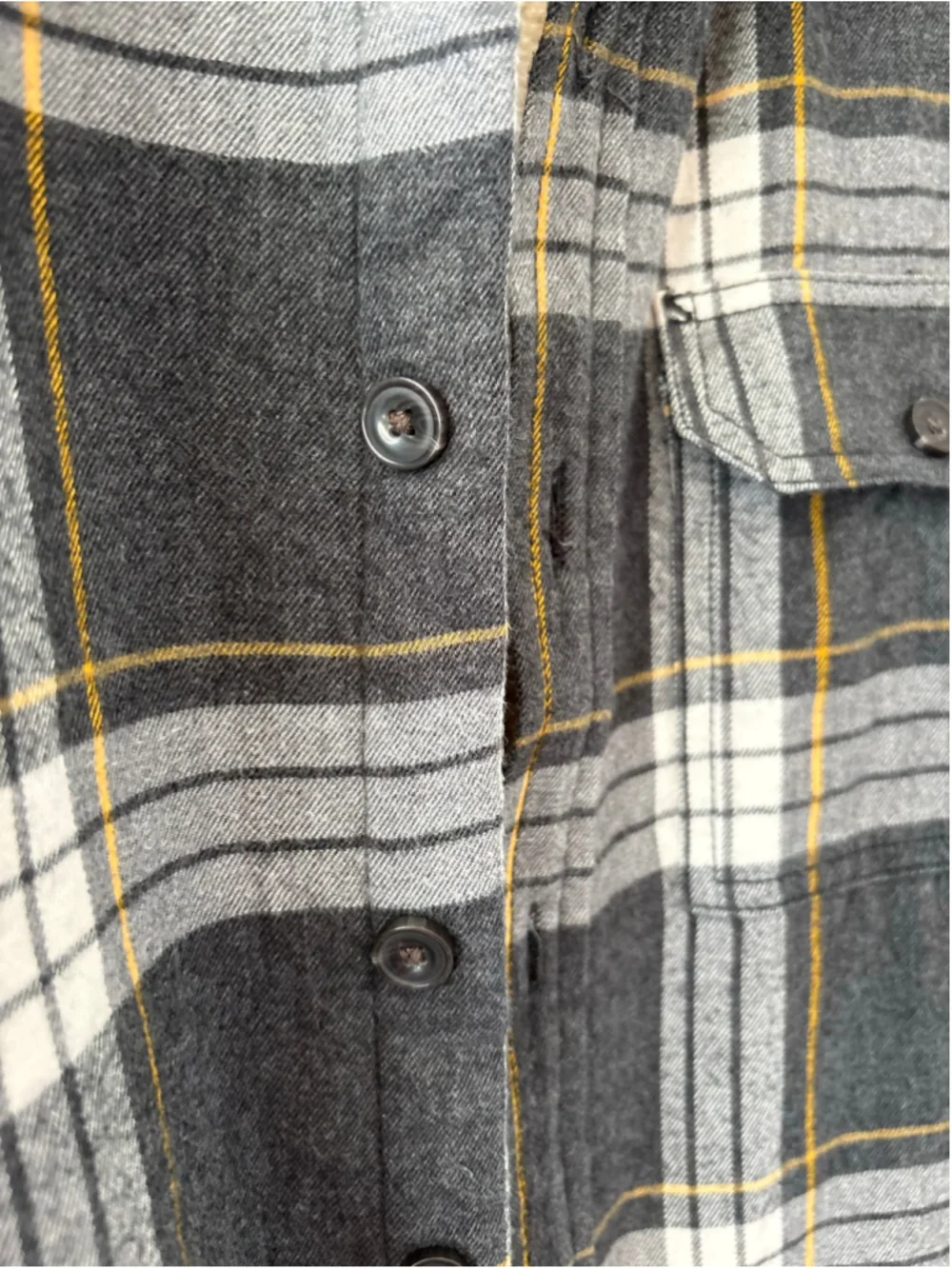 The North Face Campshire Flannel Shirt Jacket Sherpa Lined Plaid Gray Men's M